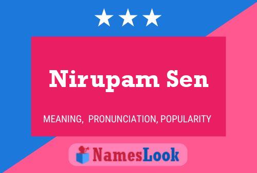 Постер имени Nirupam Sen