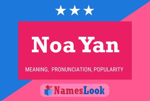 Постер имени Noa Yan