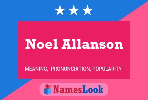 Постер имени Noel Allanson