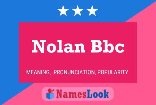 Постер имени Nolan Bbc