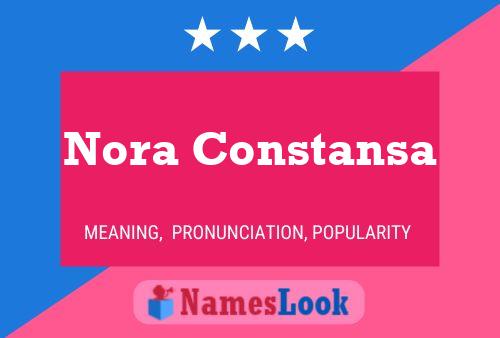 Постер имени Nora Constansa