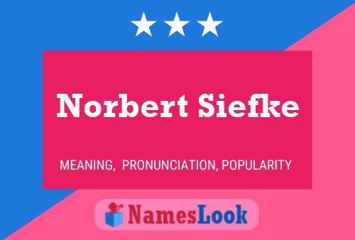 Постер имени Norbert Siefke