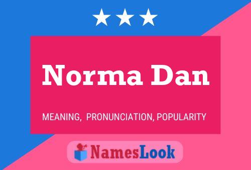 Постер имени Norma Dan