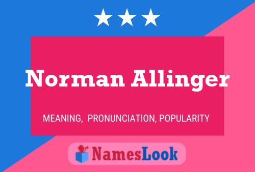 Постер имени Norman Allinger