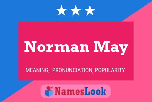 Постер имени Norman May