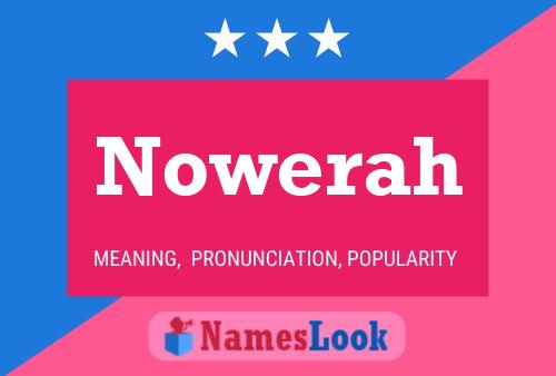 Постер имени Nowerah