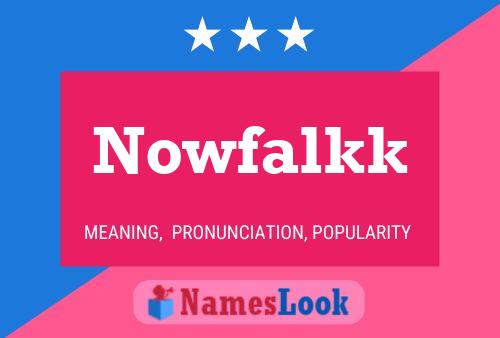 Постер имени Nowfalkk