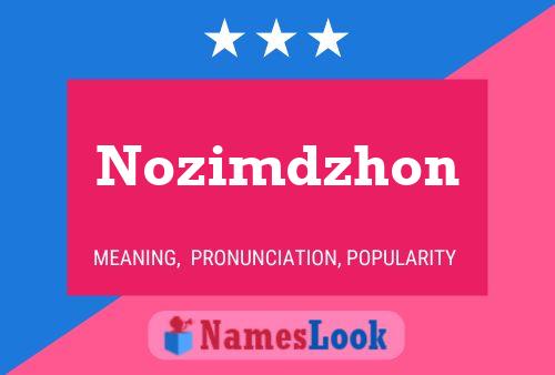 Постер имени Nozimdzhon