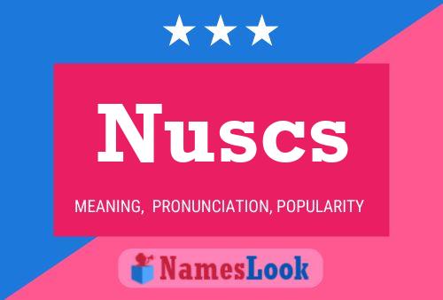 Постер имени Nuscs