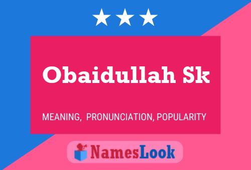 Постер имени Obaidullah Sk