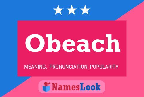 Постер имени Obeach