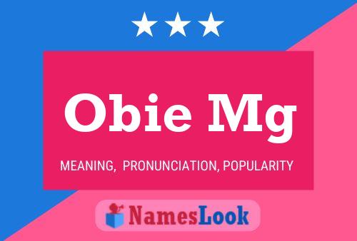 Постер имени Obie Mg