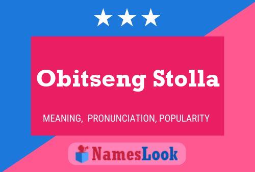 Постер имени Obitseng Stolla