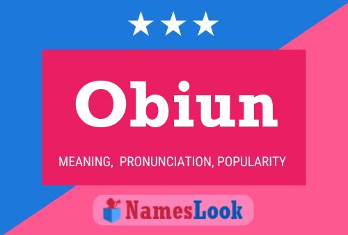 Постер имени Obiun