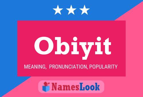 Постер имени Obiyit