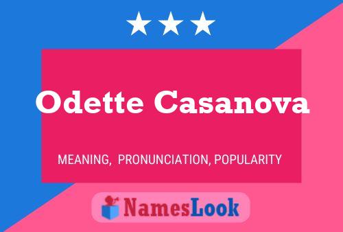 Постер имени Odette Casanova