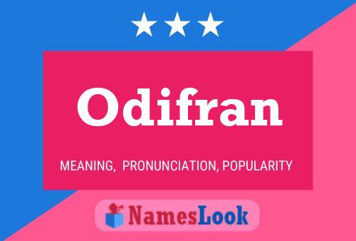 Постер имени Odifran