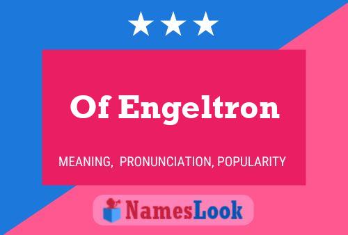 Постер имени Of Engeltron