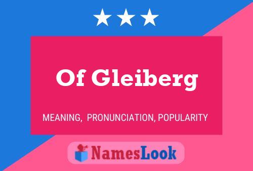 Постер имени Of Gleiberg