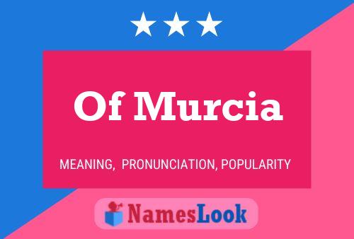 Постер имени Of Murcia