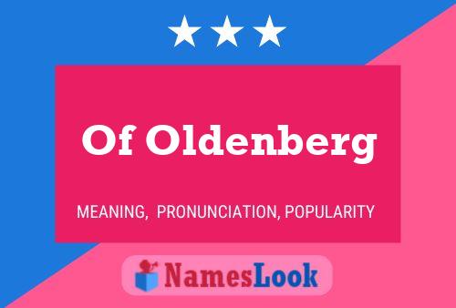 Постер имени Of Oldenberg