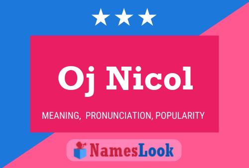 Постер имени Oj Nicol