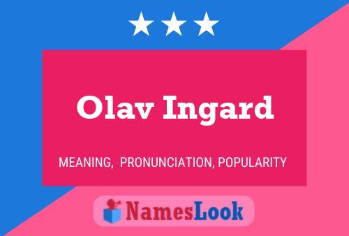 Постер имени Olav Ingard