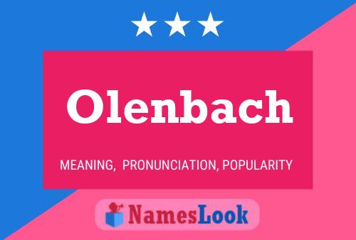 Постер имени Olenbach