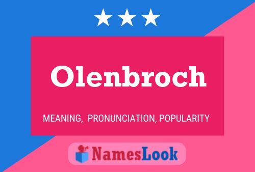 Постер имени Olenbroch