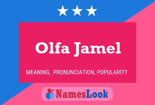 Постер имени Olfa Jamel