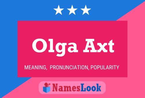 Постер имени Olga Axt