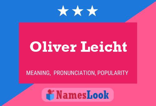 Постер имени Oliver Leicht