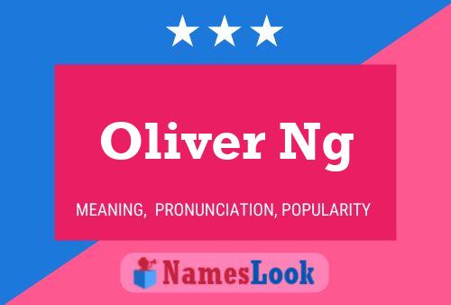 Постер имени Oliver Ng