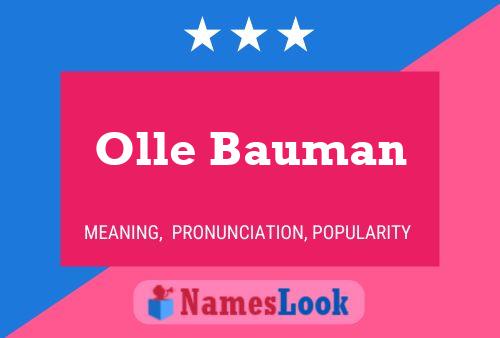 Постер имени Olle Bauman