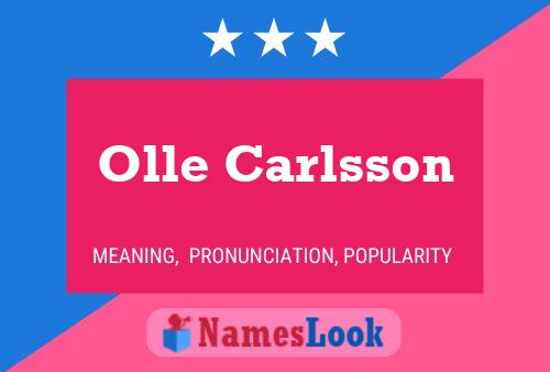 Постер имени Olle Carlsson