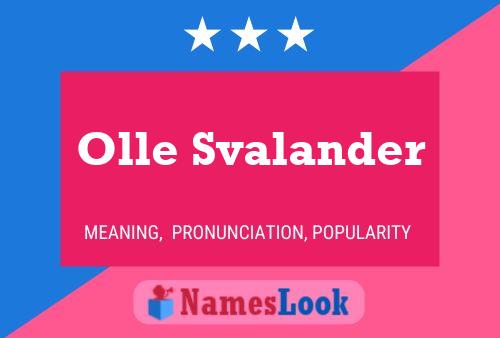 Постер имени Olle Svalander