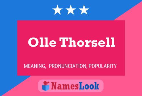 Постер имени Olle Thorsell