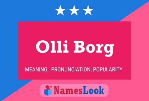 Постер имени Olli Borg