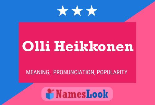 Постер имени Olli Heikkonen