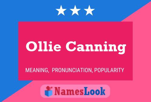 Постер имени Ollie Canning