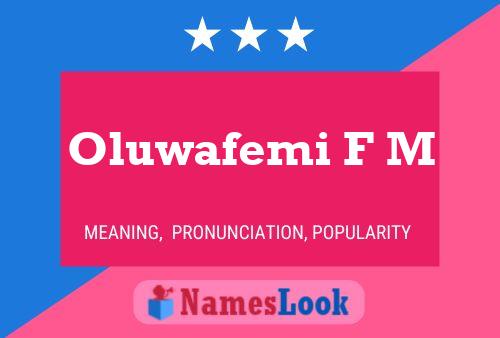 Постер имени Oluwafemi F M