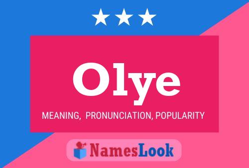 Постер имени Olye