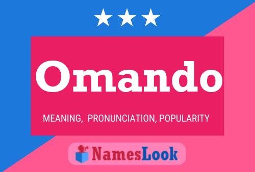 Постер имени Omando