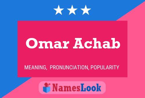 Постер имени Omar Achab