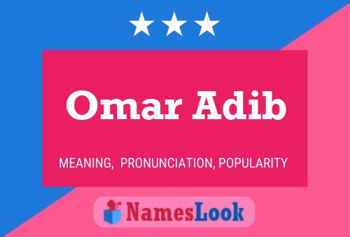 Постер имени Omar Adib