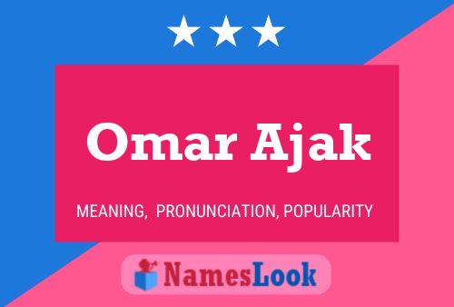 Постер имени Omar Ajak