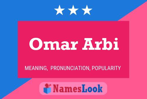 Постер имени Omar Arbi