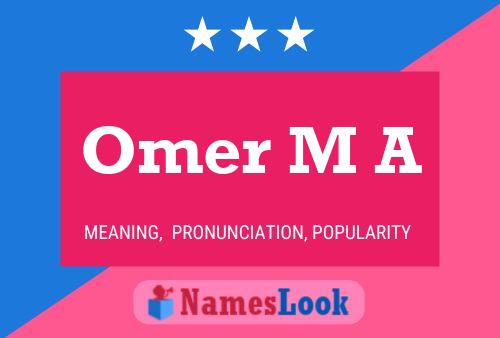 Постер имени Omer M A