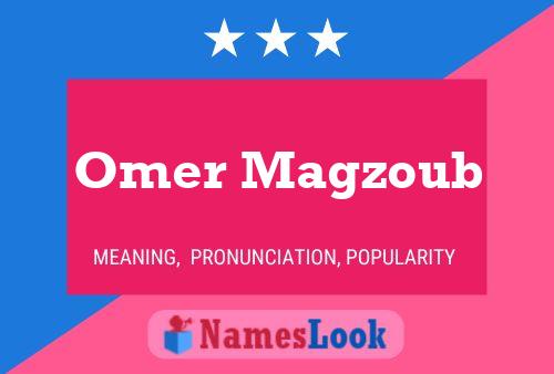 Постер имени Omer Magzoub