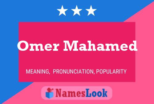 Постер имени Omer Mahamed